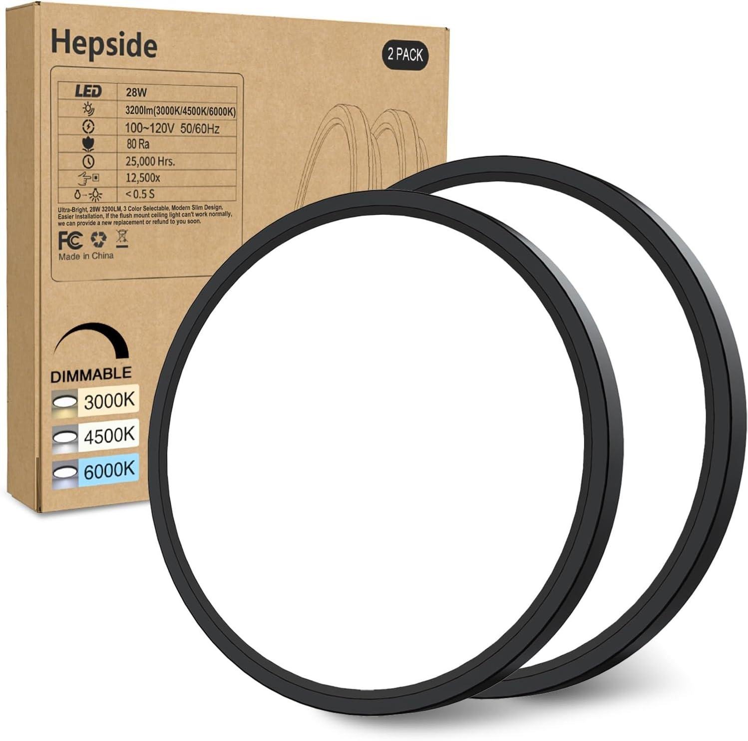 Our Review: 2PACK Hepside LED Ceiling Lights – Bright, Safe & Energy-Saving