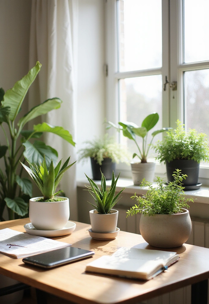 10 Indoor Plant Decor Ideas That Will Transform Your Space Into a Lush Oasis! - 6. Desk Plants for Productivity