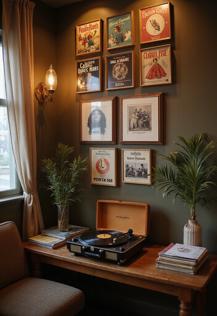 15 Stunning Vintage Wall Art Pieces That Will Transform Your Space! - 3. Vintage Album Covers