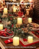 SHYMERY 24-Pack Flameless Votive Candles - 200+ Hour Battery-Operated LED Tea Lights in Warm White for Weddings, Halloween, and Christmas Decor (1.5" x 1.7") - Image 7