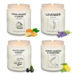 Natural Soy Wax Aromatherapy Candles - 4 Pack, 7.1oz, 240+ Hours Burn Time, Lavender Gifts for Women - Image 9