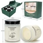 Soy Wax Scented Candle Set - 4 Aromatherapy Candles, 35-Hour Burn Time, Perfect Gifts for Women. - Image 2