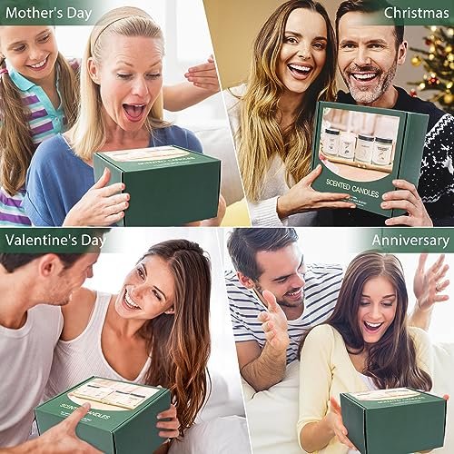 1748065037_61bXKO-a5qL._SL500_.jpg Soy Wax Scented Candle Set - 4 Aromatherapy Candles, 35-Hour Burn Time, Perfect Gifts for Women. - Image 7