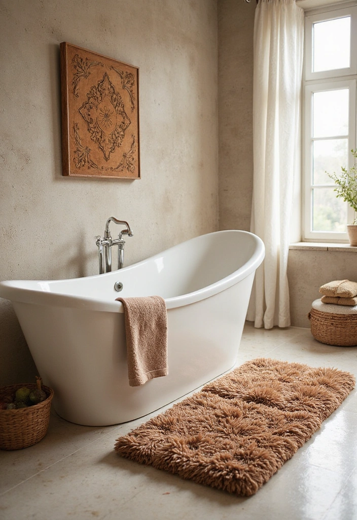 18 Bathroom Transformations Under $500 That Are Pure Magic (Don't Miss #7!) - 11. Upgrade Your Bath Mat