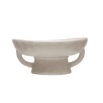 Creative Co-Op White Stoneware Bowl with Reactive Glaze – Perfect for Stylish Serving! - Image 3