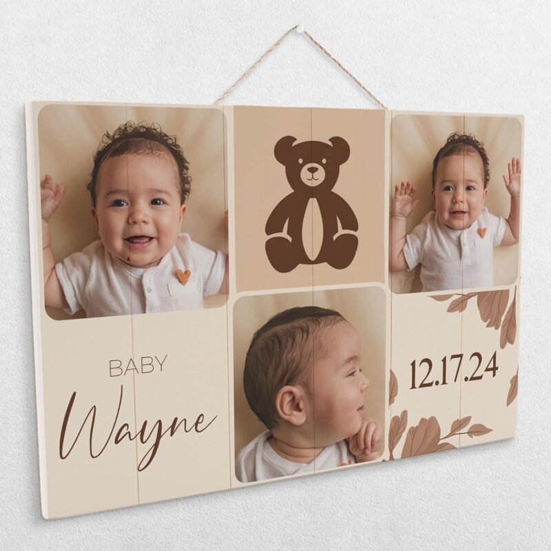 We Tested This Rustic Baby Photo Wood Art Keepsake