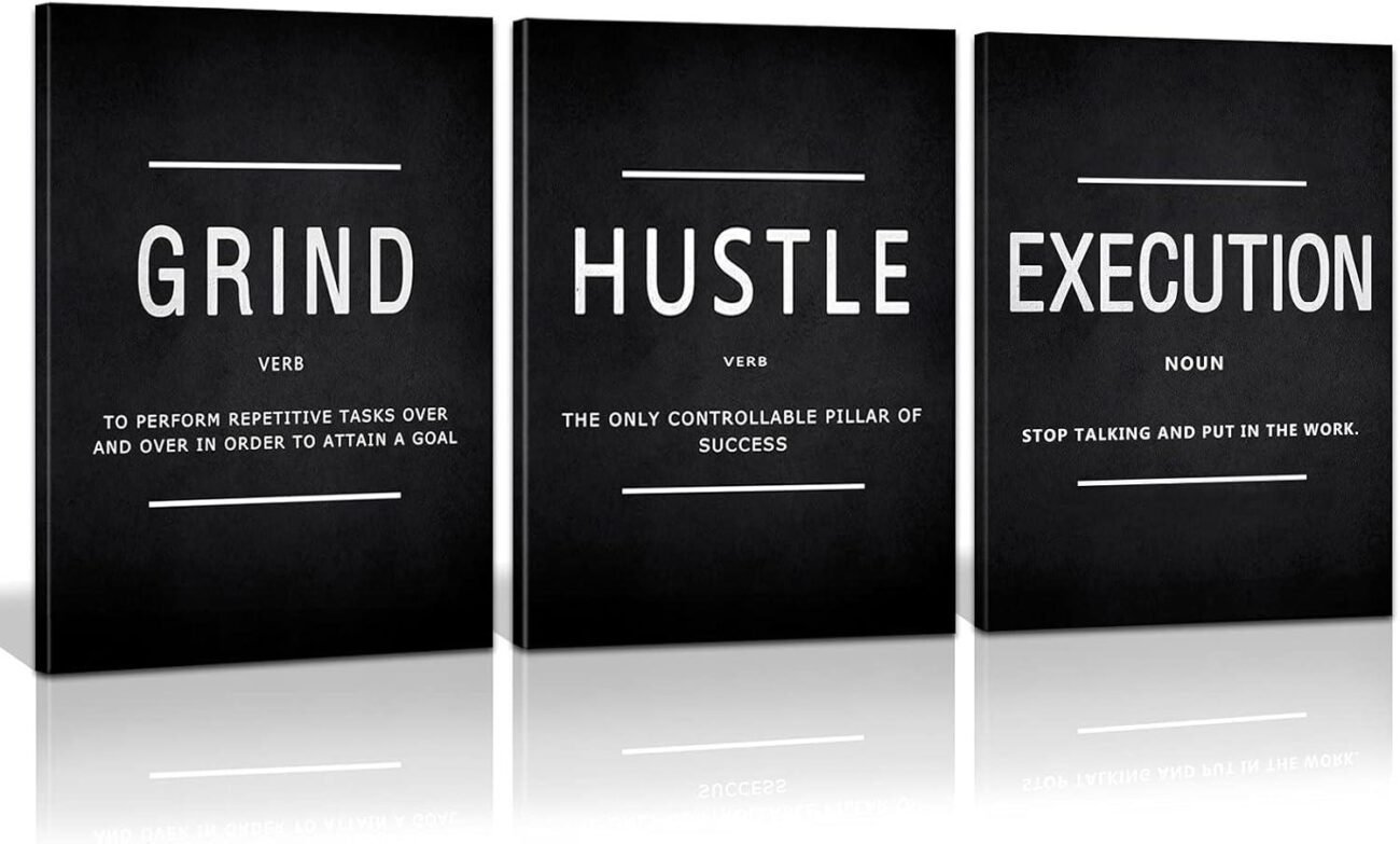 Elevating Your Space: Our Review of KAWAHONE’s Grind Hustle Execution Canvas Art