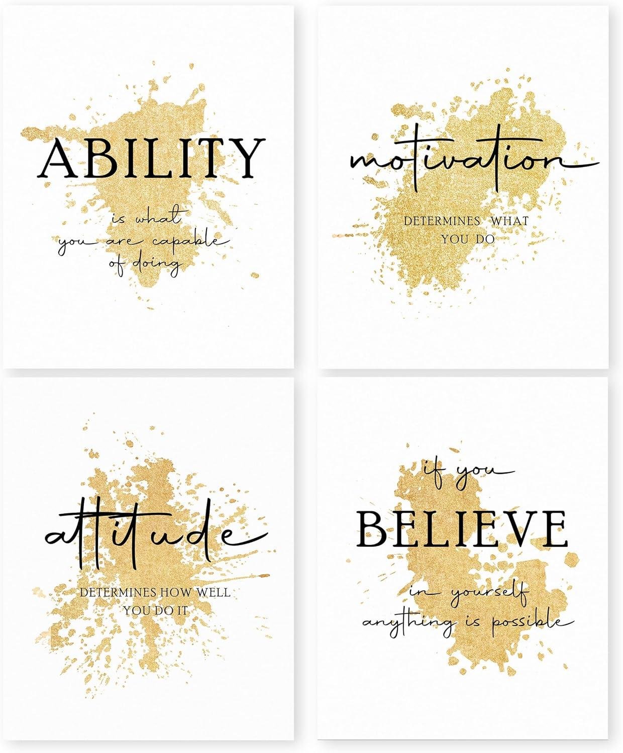 We Tested HRQKO’s Elegant Gold Motivational Art Set