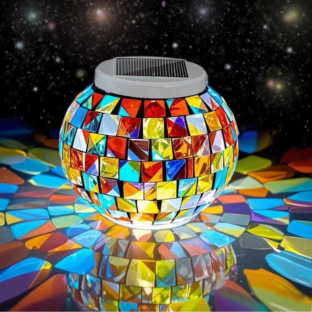 Our Review: Aukora Solar Mosaic Glass Ball Lights for Home & Garden