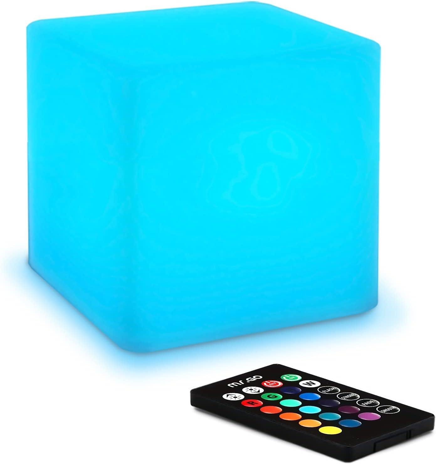 Our Review: Mr.Go 4-inch LED Cube Night Light’s Colorful Glow