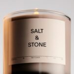 SALT & STONE Scented Candle: Hand-Poured, Aromatic Coconut & Soy Blend, 50-Hour Burn (Santal & Vetiver) - Image 3