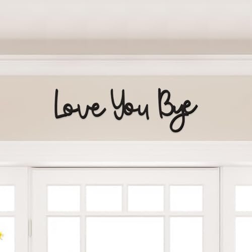 Dripykiaa Love You Bye Wood Sign - Boho Wall Decor Dripykiaa Love You Bye Wood Sign Home Decor Boho Decor Wall Decor Express Love and Warm for Your Family Lovers Wall Art Gift Hallway Entryway Door Valentine Decorations for Home