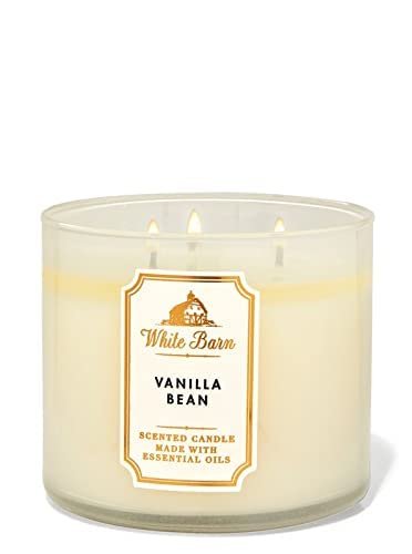 31M3jdSeslL._SL500_.jpg White Barn 3-Wick Candle by Bath & Body Works: Indulge in the cozy scent of Vanilla Bean. - Image 3