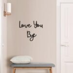 Dripykiaa Love You Bye Wood Sign - Boho Wall Decor for Family, Lovers, and Valentine’s Day Gifts - Image 2
