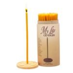 My Lite Candles - Meditation Relaxation Church Candles with Holder - 100pcs