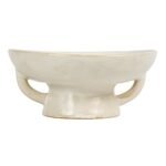 Creative Co-Op White Stoneware Bowl with Reactive Glaze – Perfect for Stylish Serving! - Image 7