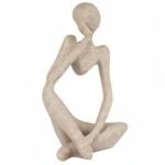 Ozzptuu Sandstone Resin Thinker Abstract Sculpture – Small Collectible Figurine for Home Office Decor - Image 8