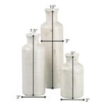Sullivans White Ceramic Vase Set for Farmhouse Decor—Stylish Home Vases for Any Room (CM2333) - Image 3
