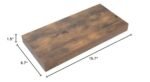 QEEIG 16" Floating Shelves - Set of 3 Rustic Brown Wall Shelves for Bathroom, Kitchen, Bedroom & Living Room Decor. - Image 3