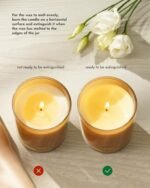 96NORTH Pure Coconut Candle | 100% Natural Soy Wax | One Wick | Non-Toxic Aromatherapy Gift | Up to 35 Hours Burn Time - Image 4