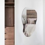 Modern Irregular Asymmetrical Wall Mirror for Living Room, Bathroom, Entryway (31.5"x17.7") - Hook Style - Image 2