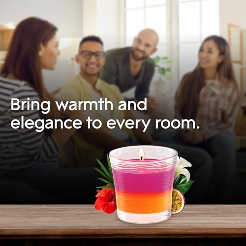412Rm8njkpL._SL500_.jpg Glade 1-Wick Scented Candle Jar, 2-in-1 Hawaiian Breeze & Vanilla Passion Fruit, Essential Oil Air Freshener, 4.08 Oz, Pack of 2. - Image 8