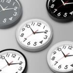 DAXSMY 8-Inch Silent Analog Wall Clock – Modern Black Battery Operated Decor for Home & Office - Image 2