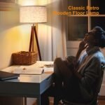 LEPOWER Mid-Century Wood Tripod Floor Lamp with E26 Base: Modern Lighting for Living Room, Bedroom, and Office - Image 7