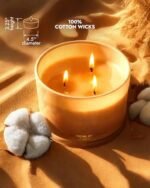 96NORTH Coconut Soy Candle | Large 3-Wick | 50-Hour Burn | Tropical Beach Aroma | Natural Soy Wax | Perfect Housewarming Gift - Image 5