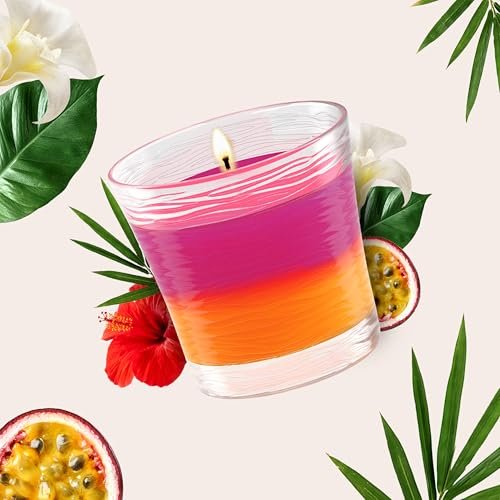 415VGrtSrHL._SL500_.jpg Glade 1-Wick Scented Candle Jar, 2-in-1 Hawaiian Breeze & Vanilla Passion Fruit, Essential Oil Air Freshener, 4.08 Oz, Pack of 2. - Image 7