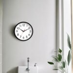 DAXSMY 8-Inch Silent Analog Wall Clock – Modern Black Battery Operated Decor for Home & Office - Image 5