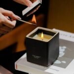 Shop Modern Rustic Ceramic Candle Jars: Non-Toxic Soy Candles with Dark Leather & Oud Scents for Home. - Image 3
