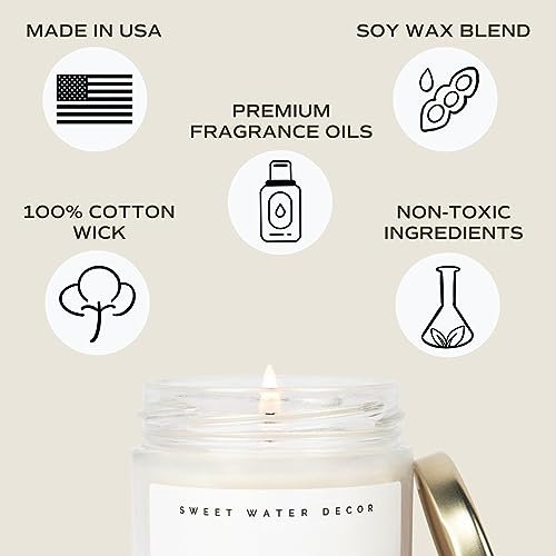 419OWnJFmKL._SL500_.jpg Sweet Water Decor Relax Girl Candle: Peppermint, Cedar, Clove & Eucalyptus | 9oz Jar | 40-Hour Burn | Made in the USA - Image 7