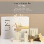 Luxury Aroma Gift Set: Reed Diffuser (200ml), Soy Candle (200g), Room Spray (50ml), Dried Flowers & 8 Sticks – Peony Garden Fragrance. - Image 2