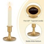 Set of 2 Romadedi Gold Candlestick Holders for Taper Candles – Perfect for Weddings, Christmas Decor, and Table Centerpieces. - Image 6