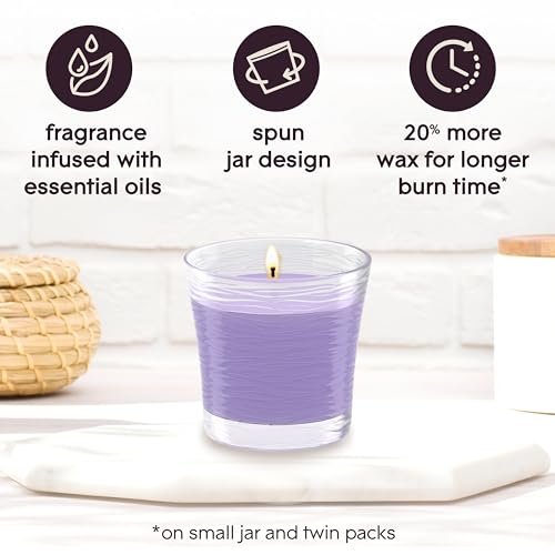 41CCnpSFGkL._SL500_.jpg Glade 1-Wick Scented Candle Jar, Tranquil Lavender & Aloe, 4.08 Oz, Infused with Essential Oils. - Image 4