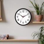 DAXSMY 8-Inch Silent Analog Wall Clock – Modern Black Battery Operated Decor for Home & Office - Image 8