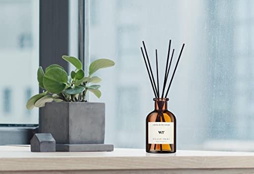 41Dbp-915lL._SL500_.jpg WEALD TRIBE Eucalyptus & Lavender Reed Diffuser Set - 4.0 fl oz Air Freshener for Home, Office & Gifts. - Image 4