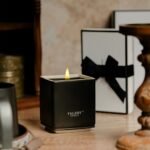 Shop Modern Rustic Ceramic Candle Jars: Non-Toxic Soy Candles with Dark Leather & Oud Scents for Home. - Image 6