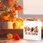 Rustic Wooden Box Sign - Perfect Fall & Autumn Home Decor for Farmhouse, Thanksgiving & More! - Image 4