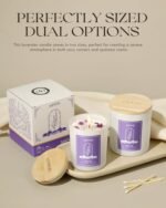 AOOVOO Lavender Candles for Women - Aromatherapy Soy Candle with Crystals, 7oz Gift for Birthdays & Mother's Day. - Image 8