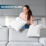 Utopia Bedding White Throw Pillows (Set of 4) - 18x18 Inch Decorative Stuffers for Sofa and Bed. - Image 3