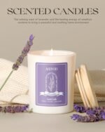 AOOVOO Lavender Candles for Women - Aromatherapy Soy Candle with Crystals, 7oz Gift for Birthdays & Mother's Day. - Image 6