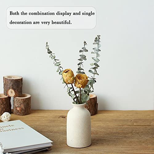 41IaK4HFA0L._SL500_.jpg CEMABT Beige Ceramic Vase Set of 3 - Modern Boho Farmhouse Decor for Pampas Grass and Dried Flowers. Perfect for Shelves, Tables, and Entryways. - Image 6