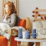 MTLEE 3-Piece Scented Ribbed Pillar Candles Set (Blue) - 4.7", 4.2", 3.2" Tall for Home, Weddings, and Christmas Decor - Image 4