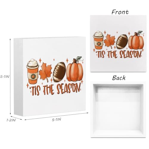 41LTcX17BcL._SL500_.jpg Rustic Wooden Box Sign - Perfect Fall & Autumn Home Decor for Farmhouse, Thanksgiving & More! - Image 2