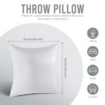 Utopia Bedding Throw Pillow Inserts (Set of 2, White) - 16x16 Inch Decorative Indoor Pillows for Bed and Couch - Image 9