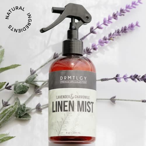 41NAV3sdEdL._SL500_.jpg DRMTLGY Lavender Linen Mist & Room Spray: Pure Essential Oil & Chamomile, 8 oz Aromatherapy Spray. - Image 5