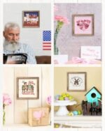 Putuo Decor Seasonal Framed Wall Art Set: Rustic Welcome Signs for Home, Kitchen, Office & Farmhouse. - Image 4