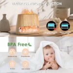 SALKING 2-in-1 Ultrasonic Essential Oil Diffuser & Himalayan Salt Lamp - 150ml, Auto Off, Cool Mist Humidifier - Image 6